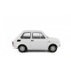 Fiat 126 1972 white, Laudoracing-Model 1/18 scale
