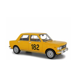 Fiat 128 rally Ascoli-Colle S.Marco, řidič Cristiano Del Balzo, žlutá, Laudoracing-Model 1:18