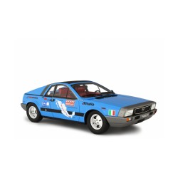 Lancia Beta Montecarlo Carrera Messicana 1975 light blue, Laudoracing-Model 1/18 scale