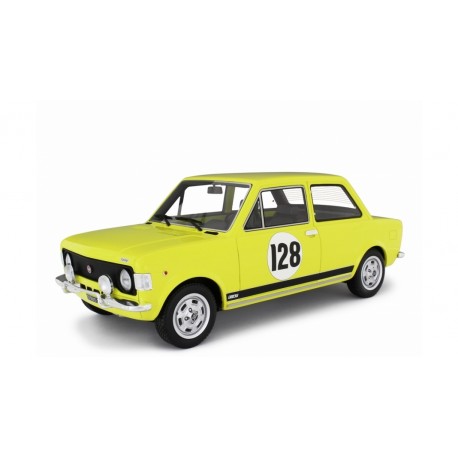 Fiat 128 rally 1971 Promo yellow, Laudoracing-Model 1/18 scale
