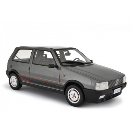 Fiat Uno Turbo i.e. 1987 stříbrná, Laudoracing-Model 1:18