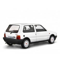 Fiat Uno Turbo i.e. 1985 white, Laudoracing-Model 1/18 scale
