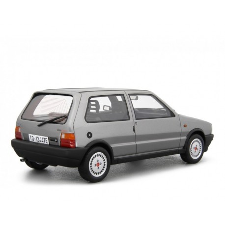 Fiat Uno Turbo i.e. 1985 silver, Laudoracing-Model 1/18 scale