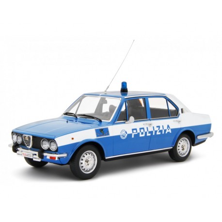 Alfa Romeo Alfetta 1.8 1975 Polizia blue, Laudoracing-Model 1/18 scale