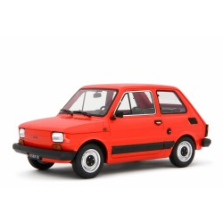 Fiat 126 1976 red, Laudoracing-Model 1/18 scale