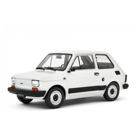 Fiat 126 1976 white, Laudoracing-Model 1/18 scale