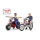 Set bikes + Bud Spencer + Terence Hill, Laudoracing-Model 1/18 scale