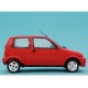 Fiat Cinquecento Sporting 1994 red, Laudoracing-Model 1/18 scale