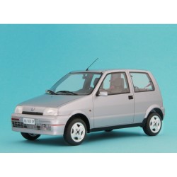 Fiat Cinquecento Sporting 1994 silver, Laudoracing-Model 1/18 scale