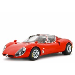 Alfa Romeo 33 Coupe Stradale 1967 Prototype B Version red, Laudoracing-Model 1/18 scale