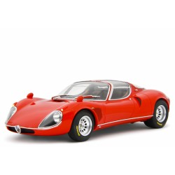 Alfa Romeo 33 Coupe Stradale 1967 Prototype C Version red, Laudoracing-Model 1/18 scale