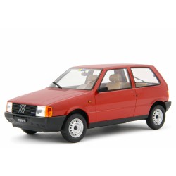 Fiat Uno 45 1983 red, Laudoracing-Model 1/18 scale
