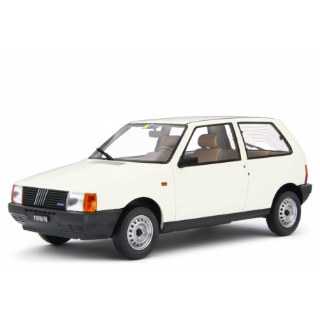 Fiat Uno 45 1983 white, Laudoracing-Model 1/18 scale