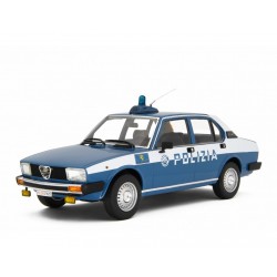 Alfa Romeo Alfetta 2.0 Polizia 1978 blue, Laudoracing-Model 1/18 scale