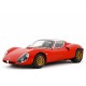 Alfa Romeo 33 Coupe Stradale 1967 First Prototype Autodelta red, Laudoracing-Model 1/18 scale