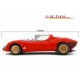 Alfa Romeo 33 Coupe Stradale 1967 Museum Version red, Laudoracing-Model 1/12 scale