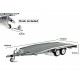 Trailer Ellebi Car Transport, Laudoracing-Model 1/18 scale
