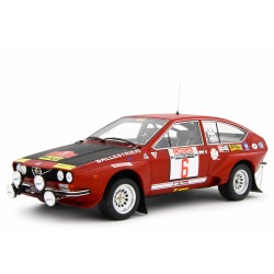 Alfa Romeo Alfetta Gr.2 Autodelta Rally dell'Elba 1975 Gigli - Ballestrieri red, Laudoracing-Model 1/18 scale