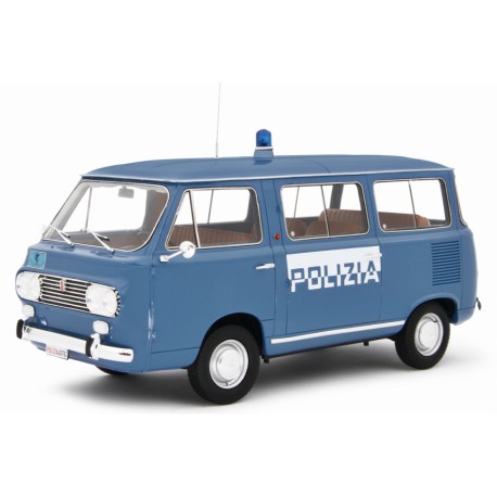 Fiat 850 Familiare Polizia 1965 modrá, Laudoracing-Model 1:18