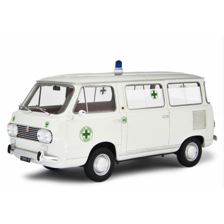 Fiat 850 Familiare Ambulance 1965 white, Laudoracing-Model 1/18