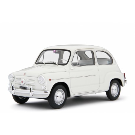 Fiat 600D Berlina 1960 white, Laudoracing-Model 1/18 scale