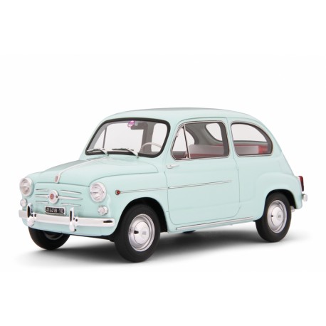 Fiat 600D Berlina 1960 light blue, Laudoracing-Model 1/18 scale