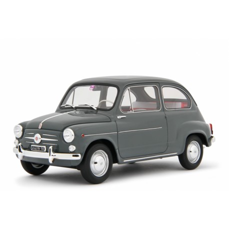 Fiat 600D Berlina 1960 grey, Laudoracing-Model 1/18 scale