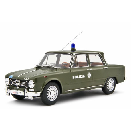 Alfa Romeo Giulia Super Polizia Stradale 1969 green, Laudoracing-Model 1/18 scale