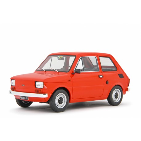 Fiat 126 Base 1976 red, Laudoracing-Model 1/18 scale