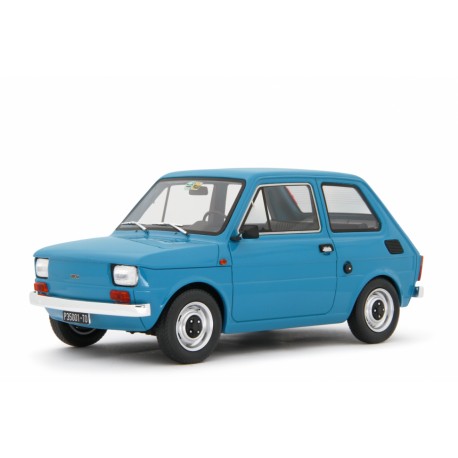 Fiat 126 Base 1976 modrá, Laudoracing-Model 1:18