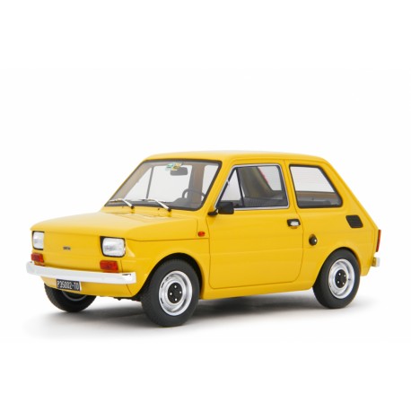 Fiat 126 Base 1976 žlutá, Laudoracing-Model 1:18